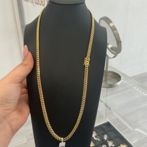 cubanas solid cuban 10k Size 6MM 24'' Weight 65.7G