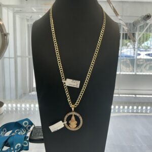 chain shine 10k Size 5 mm 20 inch