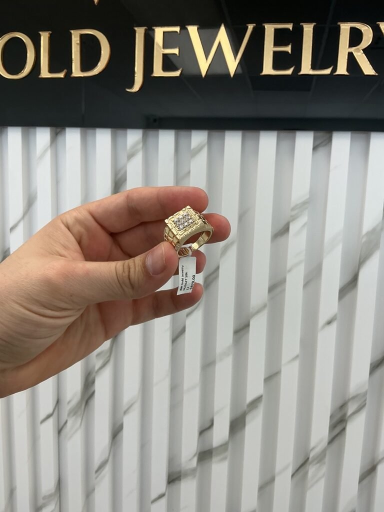 men ring NUGGET 10k Size 11