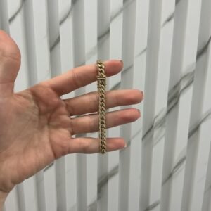 men brazalet CUBAN LINK 10k Size 6mm 7