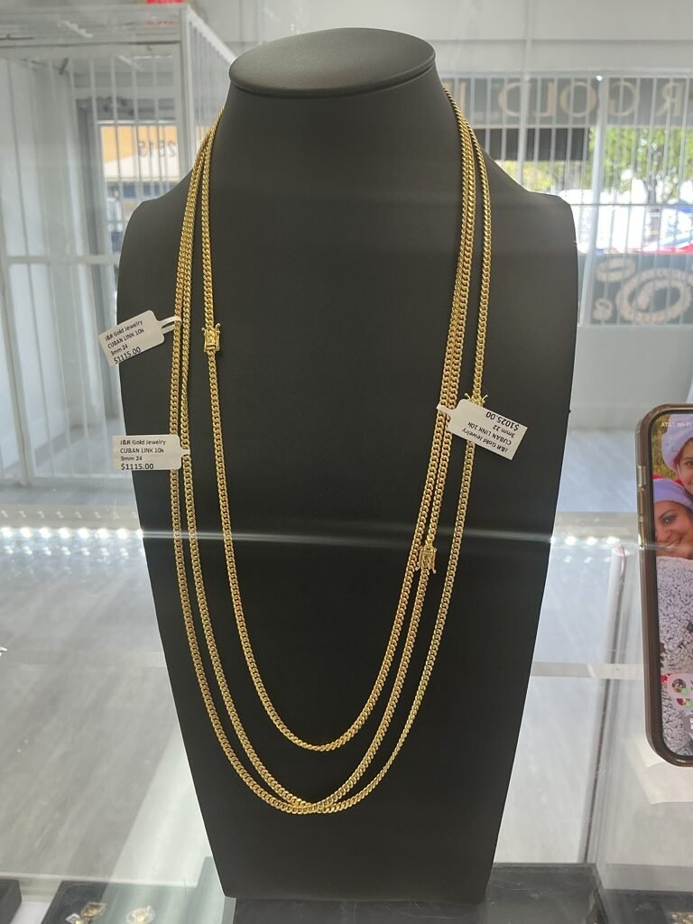 CUBAN LINK CUBAN LINK 10k Size 3mm 24