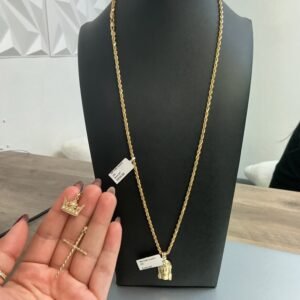 rope chain 10k Size 3mm 24''