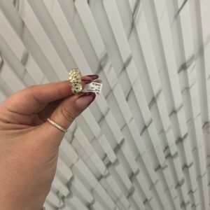 men ring NUGGET 10k Size 10