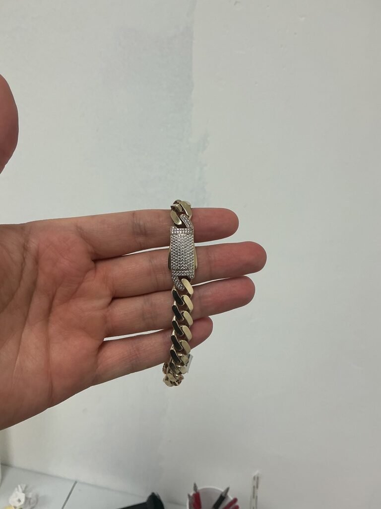 men brazalet monaco 10k Size 11MM 8