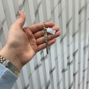 men brazalet monaco 10k Size 6mm7.5