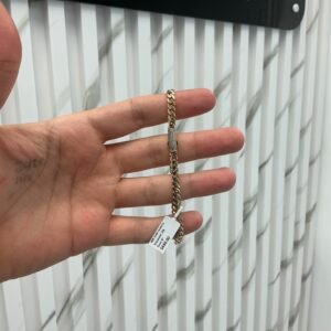 monaco chain brasalete 10k Size 5mm 8''