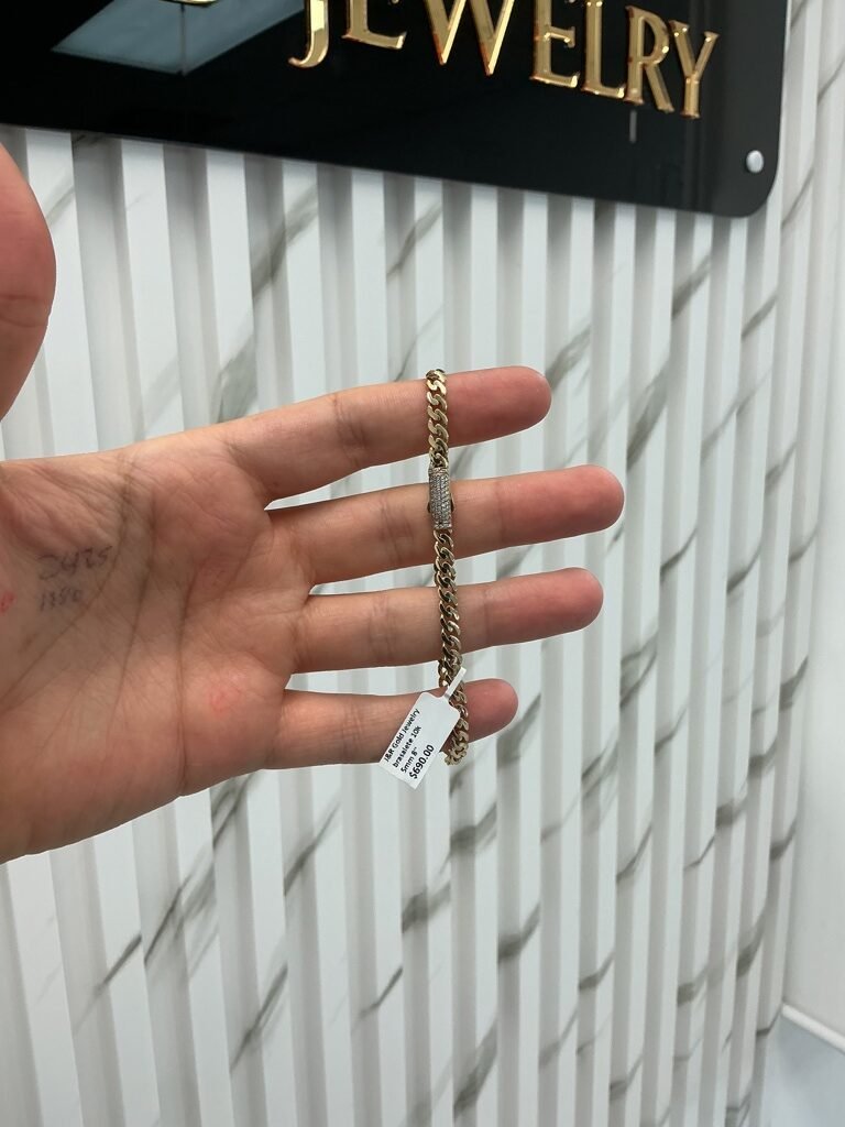 monaco chain brasalete 10k Size 5mm 8''