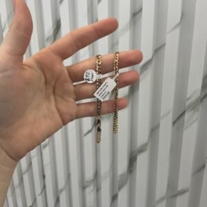 woman brazalet shine chain 10k Size 3.5mm 7