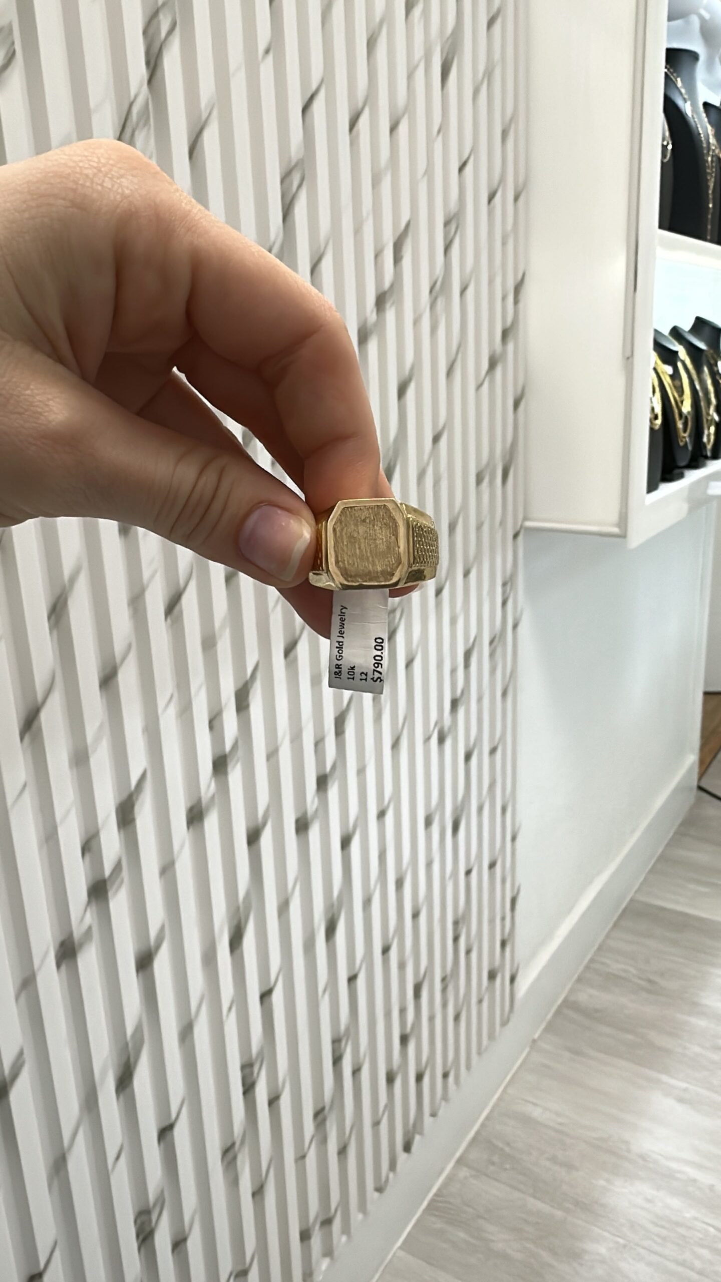 men ring 10k Size 12