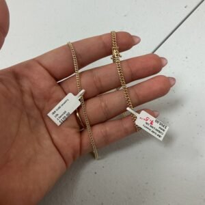 woman brazalet CUBAN LINK 10k 3MM