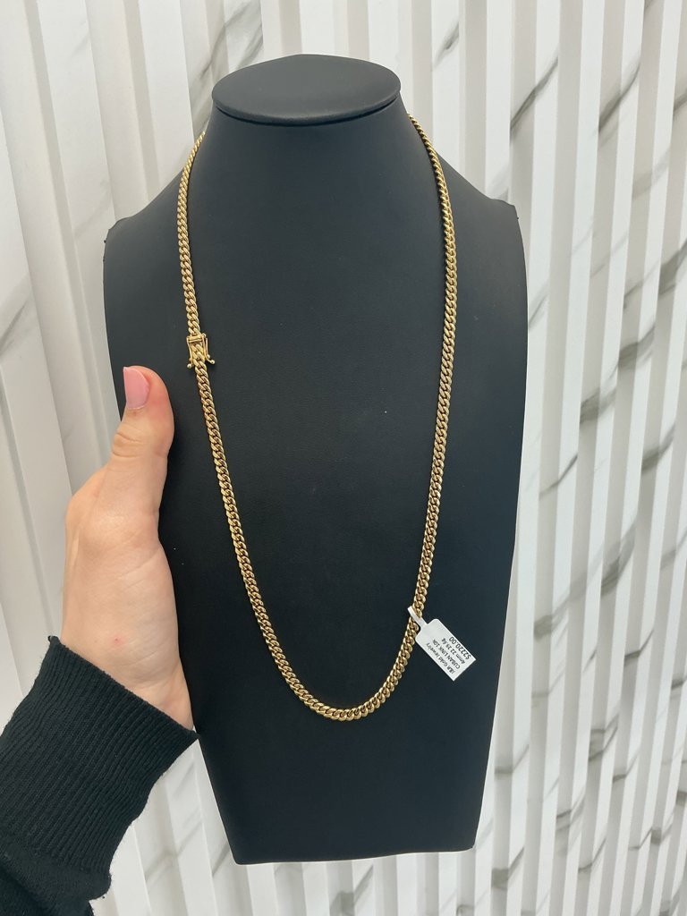 men chain CUBAN LINK 10k 4mm 22